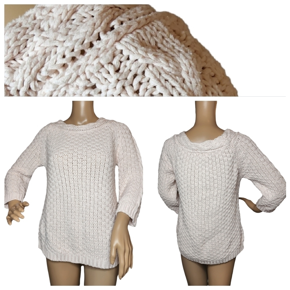 Zara‎ knit sweater light pink